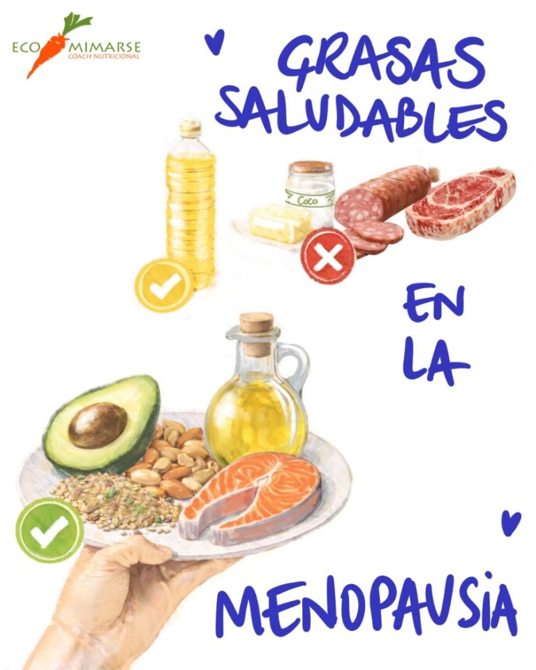 Grasas saludables en la menopausia